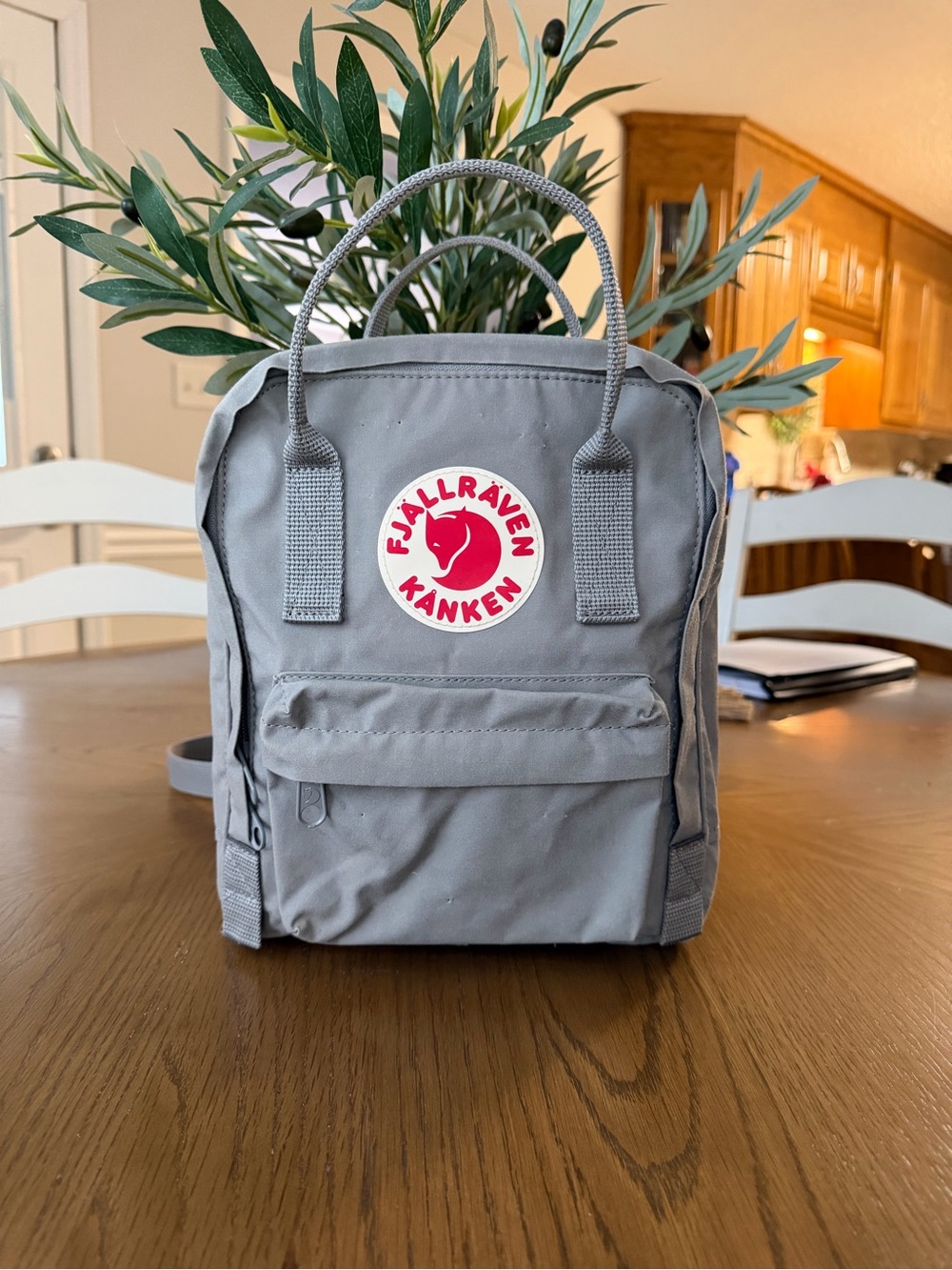 Mini Fjallraven Kanken backpack Fog